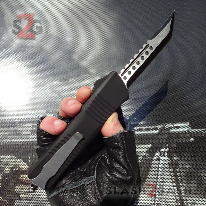 S2G Tactical Dark Knight OTF Automatic Knife D/A - Double Edge Dagger Knife-OTF - Tophatter Daily Deals