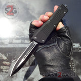 S2G Tactical Dark Knight OTF Automatic Knife D/A - Tanto Xtreme Double Edge Plain Knife-OTF - Tophatter Daily Deals