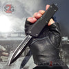 S2G Tactical Dark Knight OTF Automatic Knife D/A - Double Edge Dagger Double Edge Plain Knife-OTF - Tophatter Daily Deals