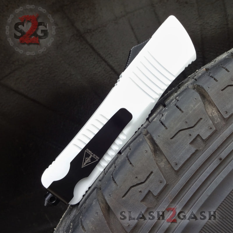 Delta Force White Knight OTF Automatic Knife D/A - Tanto Xtreme Knife-OTF - Tophatter Daily Deals