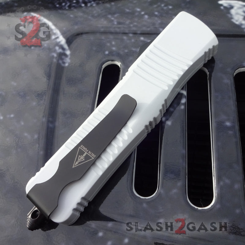 Delta Force White Knight OTF Automatic Knife D/A - Tanto Xtreme Knife-OTF - Tophatter Daily Deals