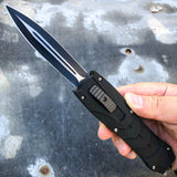 Everyday Carry Combat OTF Knives Black - Tophatter Daily Deals