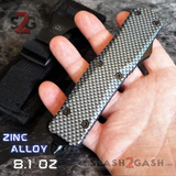 Carbon Fiber OTF Knife D/A Switchblade REAL Layered Damascus - Tanto Plain Knife-OTF - Tophatter Daily Deals