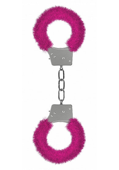 Ouch Beginner's Furry Handcuffs Pink Cuffs - Tophatter Daily Deals