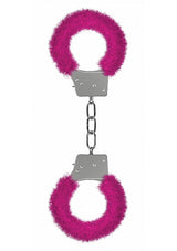 Ouch Beginner's Furry Handcuffs Pink Cuffs - Tophatter Daily Deals