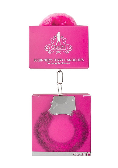 Ouch Beginner's Furry Handcuffs Cuffs - Tophatter Daily Deals
