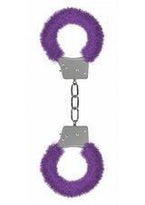 Ouch Beginner's Furry Handcuffs Purple Cuffs - Tophatter Daily Deals