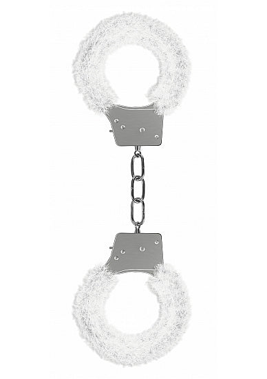 Ouch Beginner's Furry Handcuffs White Cuffs - Tophatter Daily Deals