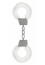 Ouch Beginner's Furry Handcuffs White Cuffs - Tophatter Daily Deals