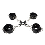 Shots Ouch Leather Hand and Leg Cuffs – Adjustable Leather Restraints > Bondage Gear > Restraints - Tophatter Daily Deals
