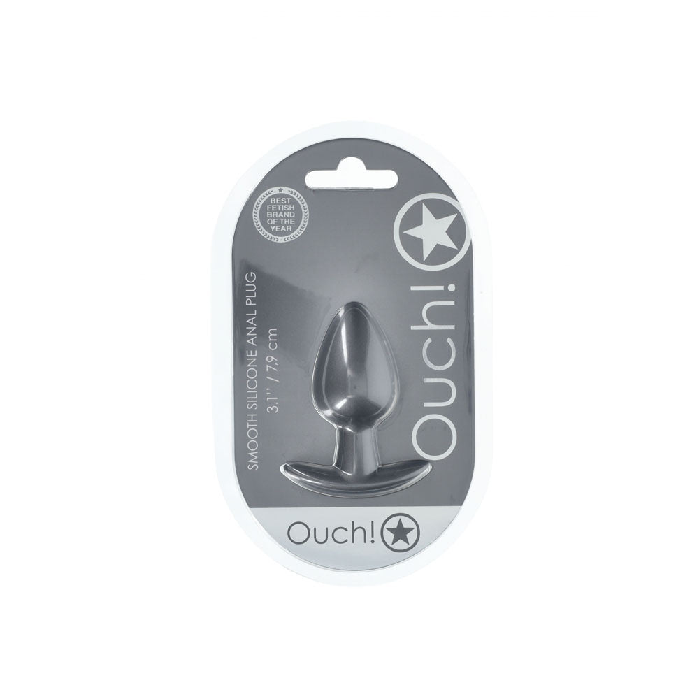 Ouch Anal Plug Medium Gun Metal Grey 3.1 Inches Butt Plug > Anal Range > Butt Plugs - Tophatter Daily Deals