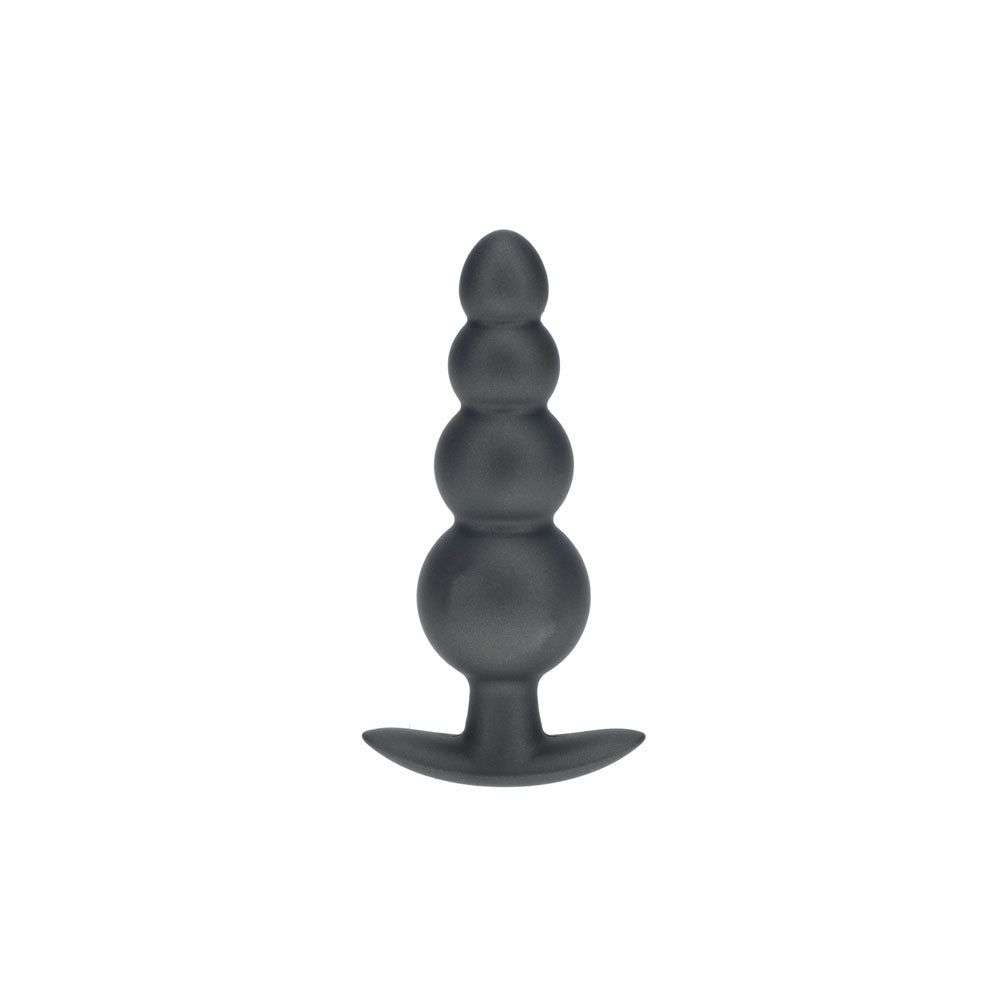Ouch Beaded Anal Plug Gun Metal Grey 11.7 cm Silicone Butt Plug > Anal Range > Butt Plugs - Tophatter Daily Deals