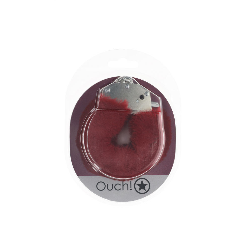 Ouch Heavy-Duty Fluffy Handcuffs – Secure Locking Restraints > Bondage Gear > Handcuffs - Tophatter Daily Deals