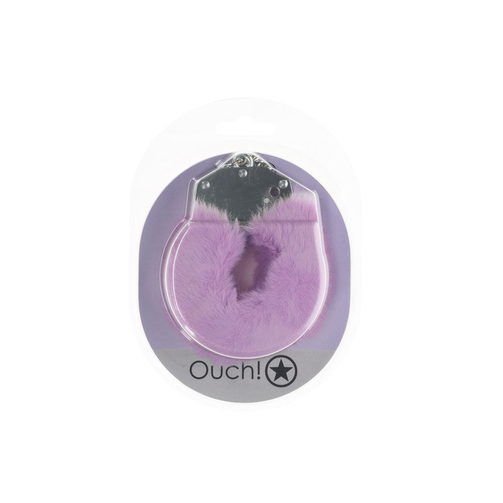 Ouch Heavy-Duty Fluffy Handcuffs – Lavender Fluffy Restraints > Bondage Gear > Handcuffs - Tophatter Daily Deals