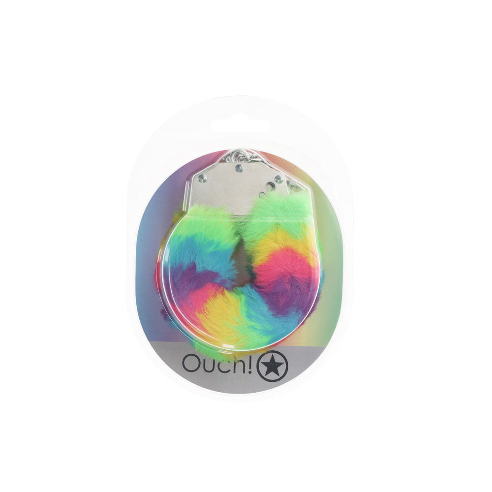 OUCH Heavy-Duty Fluffy Cuffs Multicolour 1 > Bondage Gear > Handcuffs - Tophatter Daily Deals