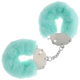 OUCH! Heavy-Duty Fluffy Cuffs - Powder Green - 24.2cm Restraints > Bondage Gear > Handcuffs - Tophatter Daily Deals