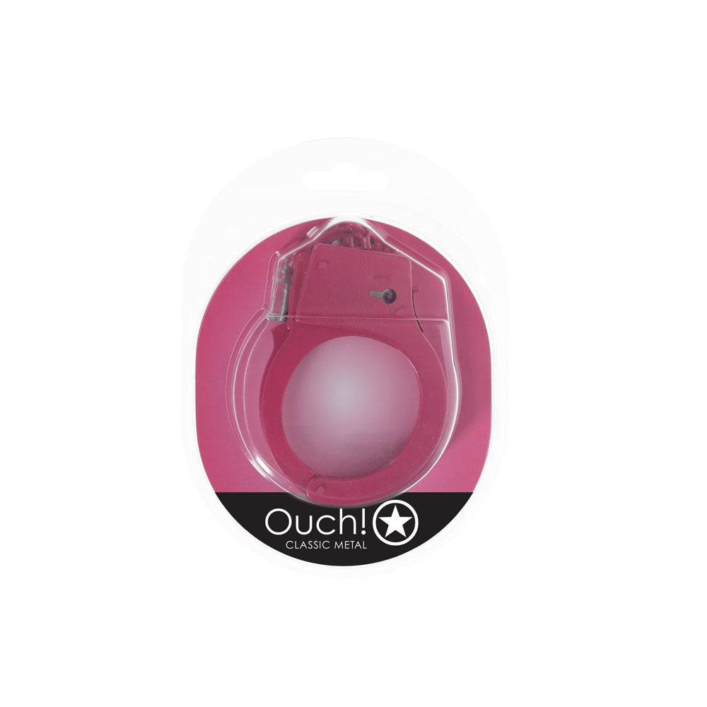 Ouch Classic Metal Cuffs Pink Restraints > Bondage Gear > Handcuffs - Tophatter Daily Deals