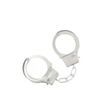 Ouch! Classic Metal Cuffs (Silver) – Metal Restraints > Bondage Gear > Handcuffs - Tophatter Daily Deals