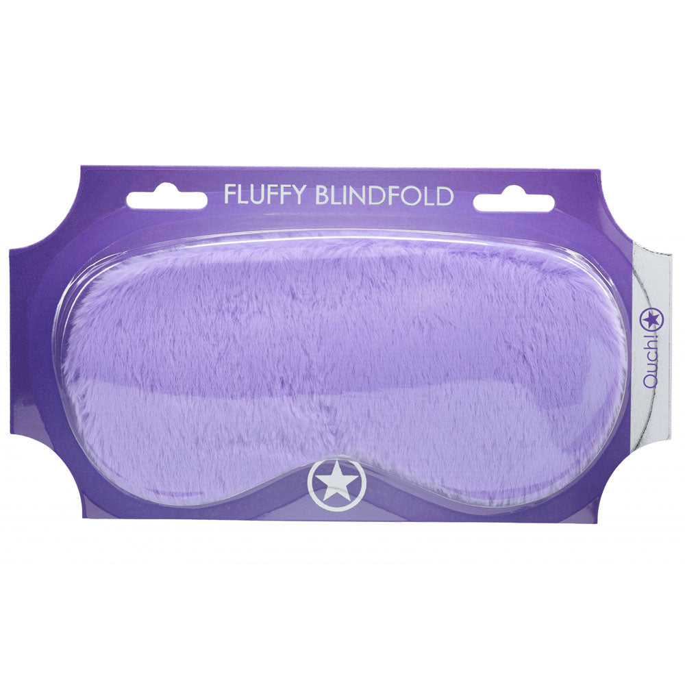 Ouch! Fluffy Mask – Soft Comfortable Fluffy Eye Mask - Purple > Bondage Gear > Blindfolds - Tophatter Daily Deals