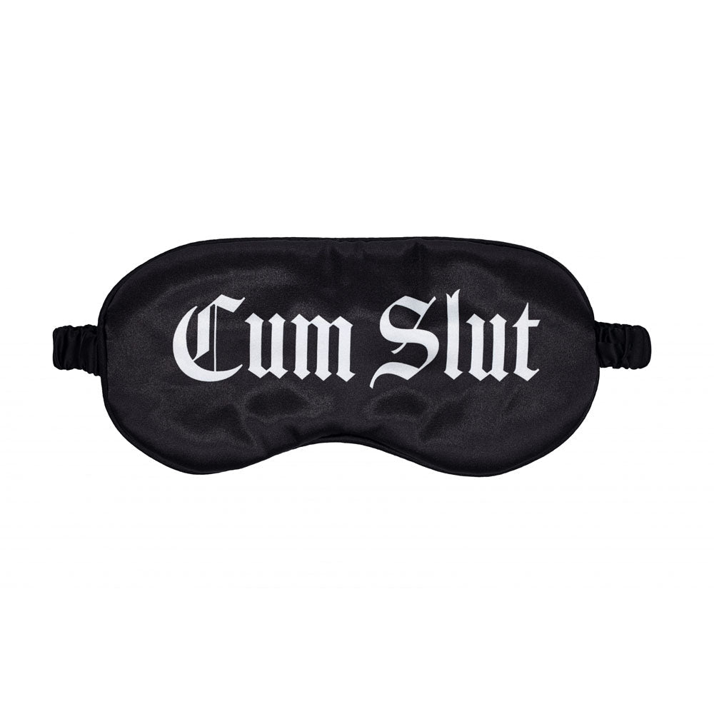 Ouch Satin Mask – "Cum Slut" Printed Luxurious Eye Mask > Bondage Gear > Blindfolds - Tophatter Daily Deals