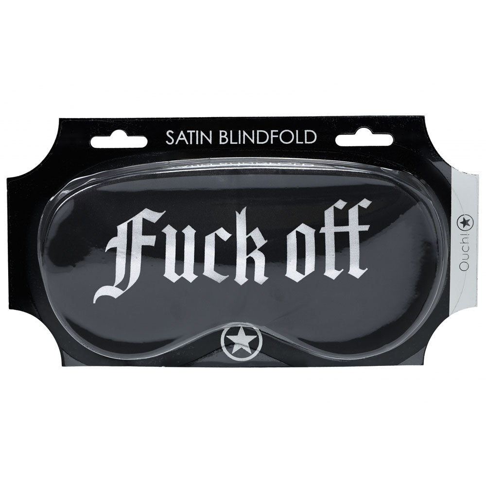 Ouch! Satin Mask – "Fuck off" Printed Luxurious Eye Mask > Bondage Gear > Blindfolds - Tophatter Daily Deals