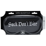 Ouch Satin Mask – "Suck Don't Bite" Printed Eye Mask > Bondage Gear > Blindfolds - Tophatter Daily Deals