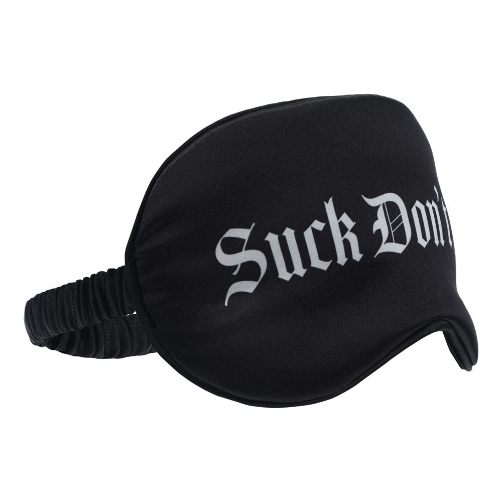 Ouch Satin Mask – "Suck Don't Bite" Printed Eye Mask > Bondage Gear > Blindfolds - Tophatter Daily Deals