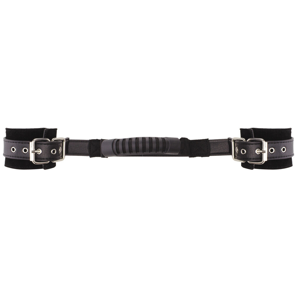 Ouch Adjustable Leather Handcuffs with Handle – Luxury Restraints > Bondage Gear > Restraints - Tophatter Daily Deals