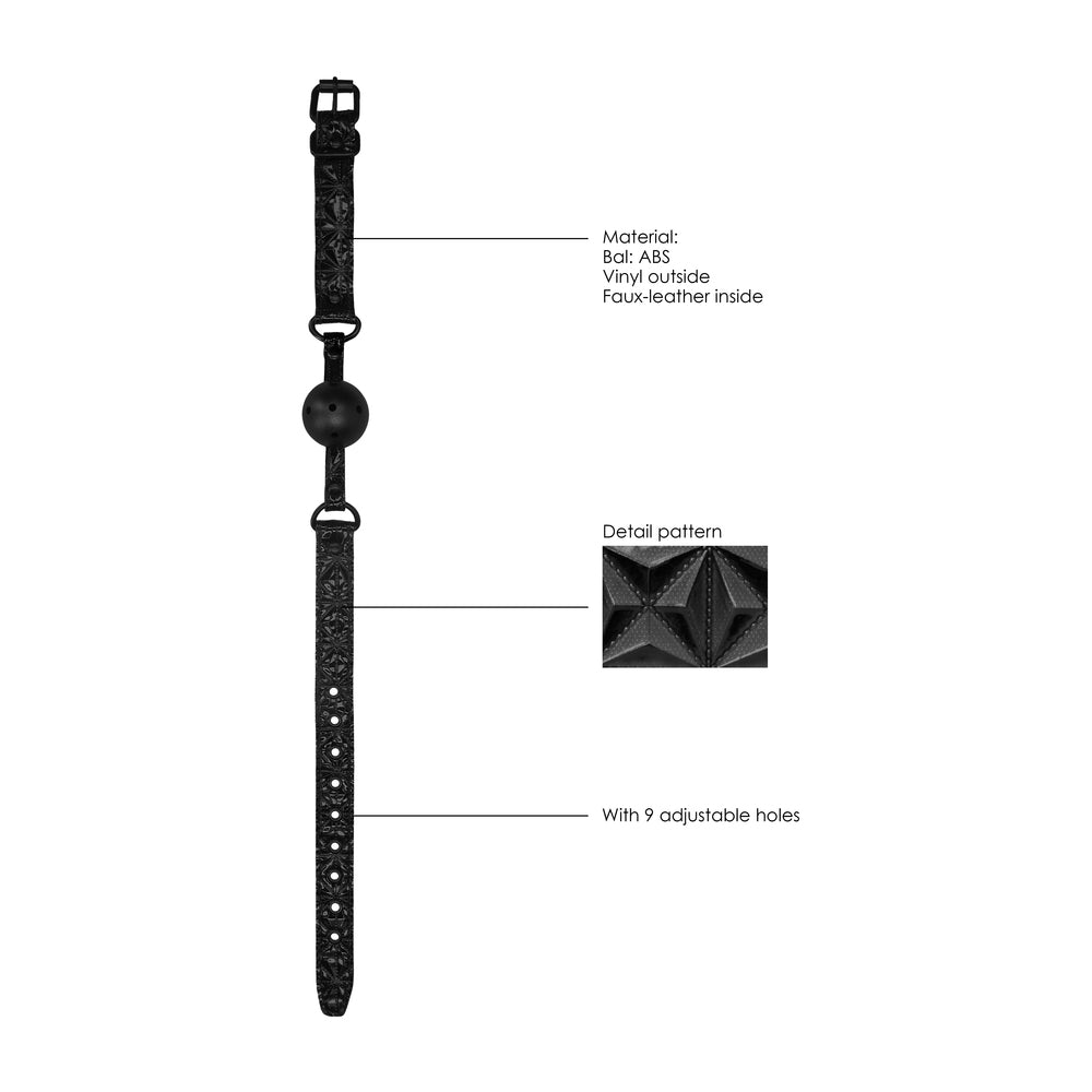 Ouch Breathable Luxury Ball Gag – Adjustable 62 cm Bondage Accessory > Bondage Gear > Gags and Bits - Tophatter Daily Deals