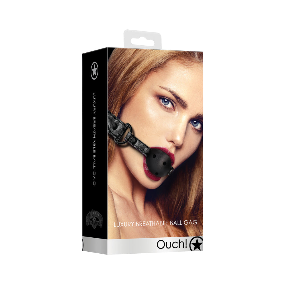 Ouch Breathable Luxury Ball Gag – Adjustable 62 cm Bondage Accessory > Bondage Gear > Gags and Bits - Tophatter Daily Deals