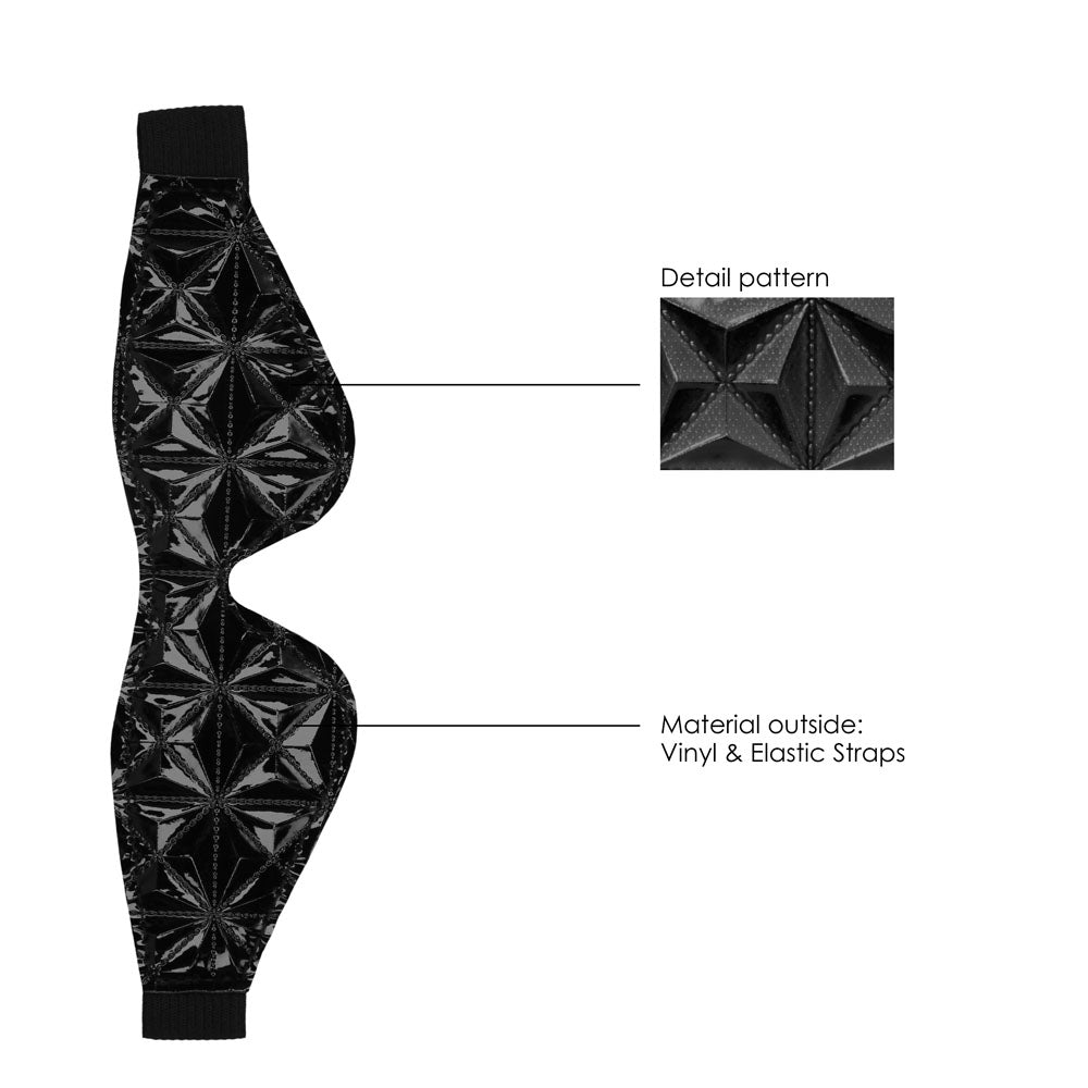 Ouch Luxury Eye Mask – 7.7 Inch Faux Leather Blindfold > Bondage Gear > Blindfolds - Tophatter Daily Deals
