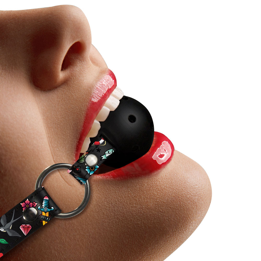 Ouch Breathable Ball Gag With Adjustable Leather Straps – Ball Gag > Bondage Gear > Gags and Bits - Tophatter Daily Deals