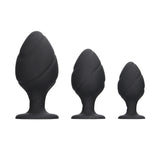 Ouch Silicone Swirled Butt Plug Set – Silicone Butt Plug Set > Anal Range > Butt Plug Kits - Tophatter Daily Deals