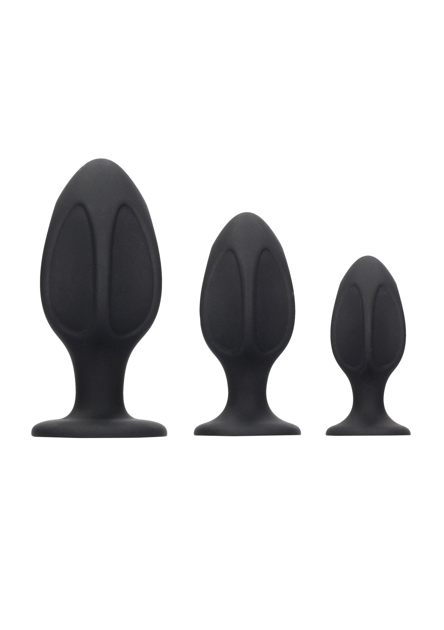 Ouch by Shots Toys - Diamond Shape Butt Plug Set - Black Sex Toy - Tophatter Daily Deals