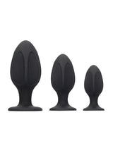 Ouch by Shots Toys - Diamond Shape Butt Plug Set - Black Sex Toy - Tophatter Daily Deals