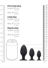Ouch by Shots Toys - Diamond Shape Butt Plug Set - Black Sex Toy - Tophatter Daily Deals
