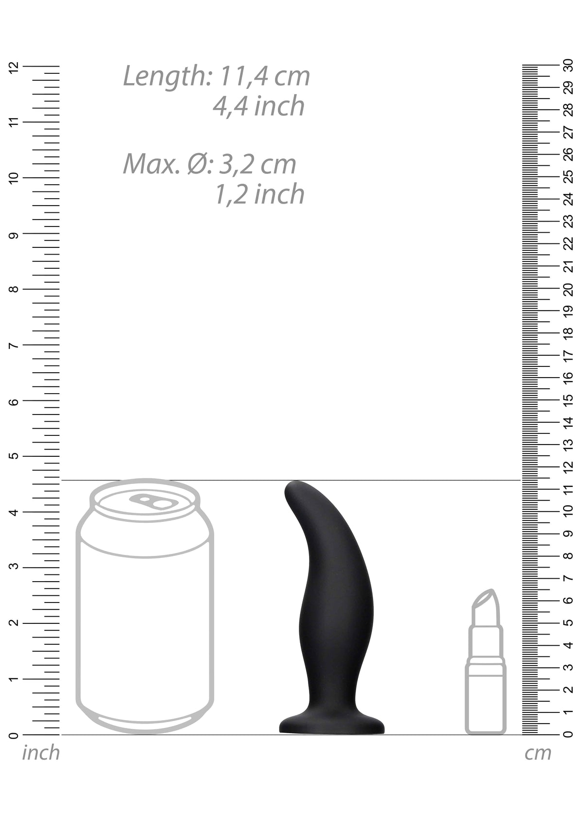 Ouch by Shots Toys - Curve Butt Plug - Black Sex Toy - Tophatter Daily Deals