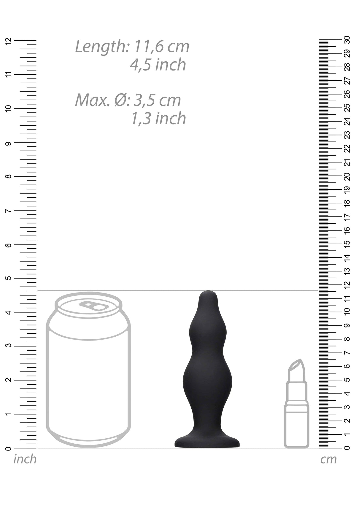 Ouch by Shots Toys - Bubble Butt Plug - Black Sex Toy - Tophatter Daily Deals