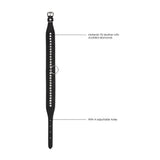 Ouch Diamond Studded Collar with Leash – Adjustable BDSM Collar Set > Bondage Gear > Collars & Leashes - Tophatter Daily Deals