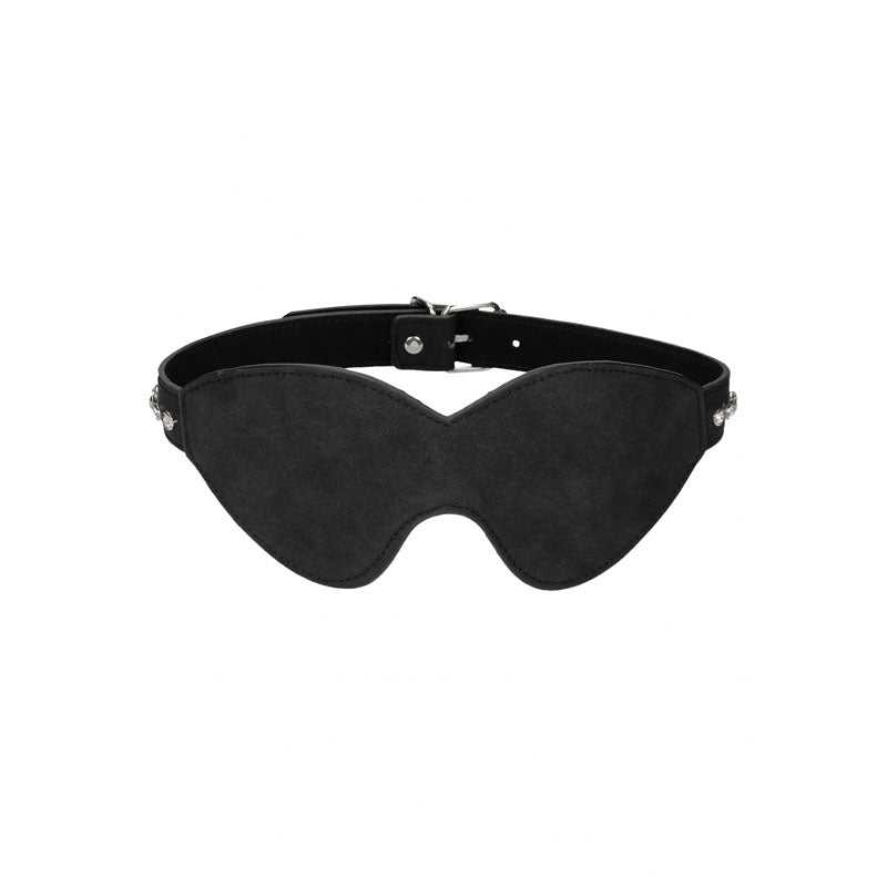 Ouch Diamond Studded Eye Mask - Faux Leather Adult Accessory > Bondage Gear > Blindfolds - Tophatter Daily Deals