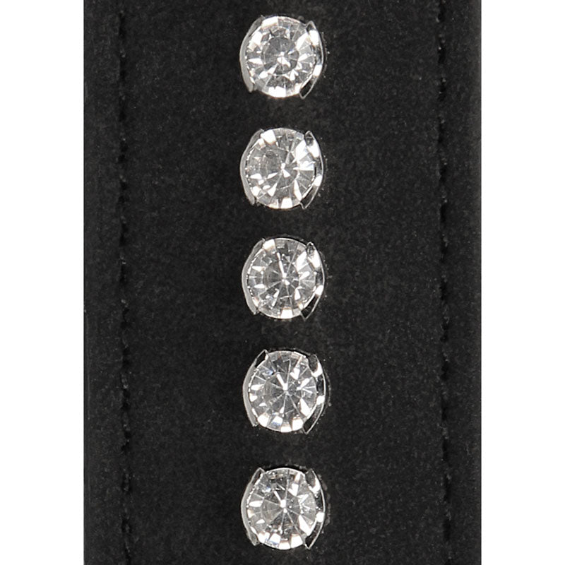 Ouch Diamond Studded Eye Mask - Faux Leather Adult Accessory > Bondage Gear > Blindfolds - Tophatter Daily Deals