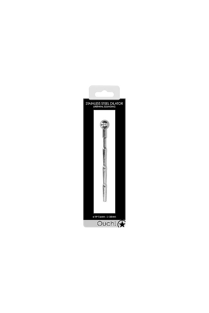 Ouch by Shots Toys - Urethral Sounding Metal Dilator - Silver Sex Toy - Tophatter Daily Deals