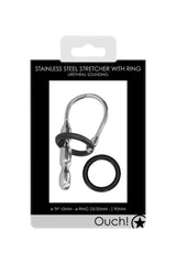 Ouch by Shots Toys - Urethral Sounding - Stainless Steel Stretcher with Ring Sex Toy - Tophatter Daily Deals