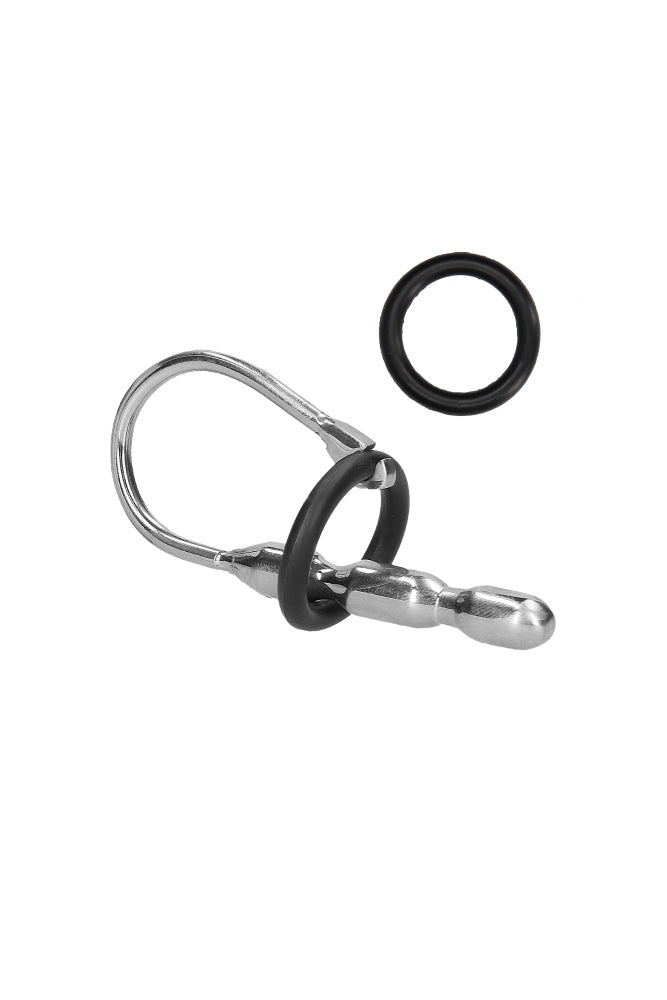Ouch by Shots Toys - Urethral Sounding - Stainless Steel Stretcher with Ring Sex Toy - Tophatter Daily Deals