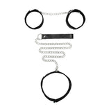 Ouch Velcro Collar With Leash And Hand Cuffs Restraints Set > Bondage Gear > Collars & Leashes - Tophatter Daily Deals