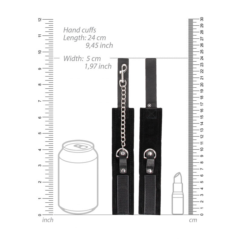 Ouch Velcro Collar With Leash And Hand Cuffs Restraints Set > Bondage Gear > Collars & Leashes - Tophatter Daily Deals
