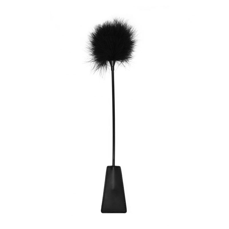Ouch Feather Crop with Feather Tickler – Splashproof 44 cm Crop > Bondage Gear > Handcuffs - Tophatter Daily Deals