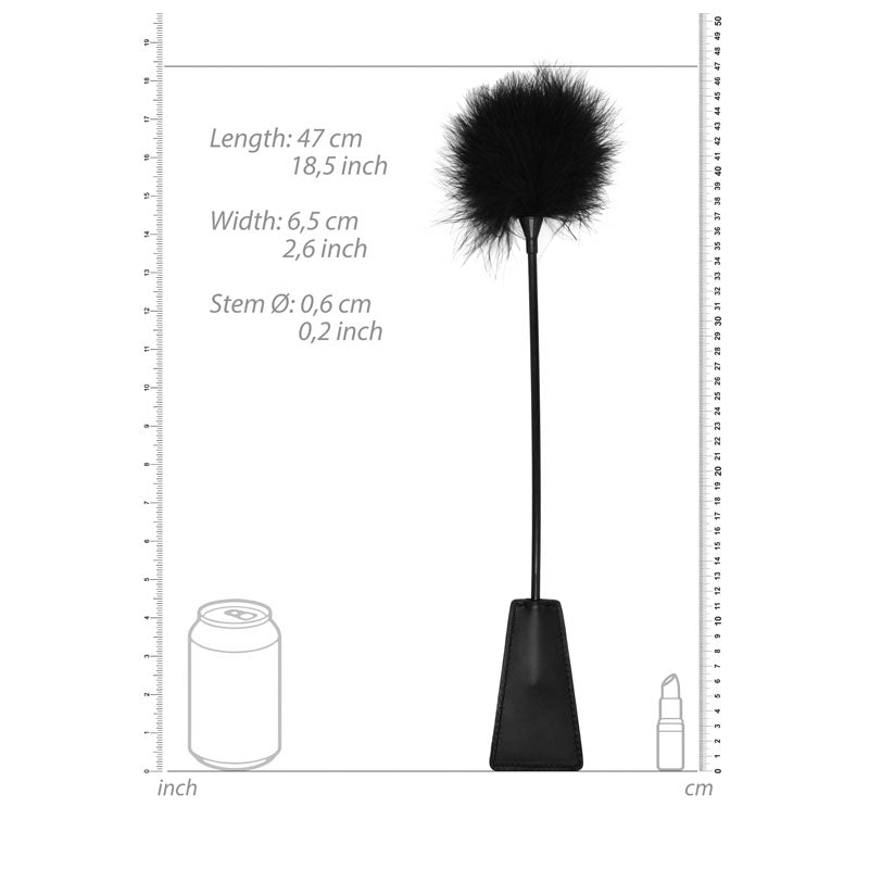 Ouch Feather Crop with Feather Tickler – Splashproof 44 cm Crop > Bondage Gear > Handcuffs - Tophatter Daily Deals