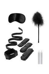 Ouch by Shots Toys - Black & White - Bed Bindings Restraint Kit - Black BDSM - Tophatter Daily Deals