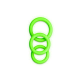 Ouch Glow in the Dark Cock Ring Set – Set of 3 Sizes Cock Rings > Cock Ring > Sets - Tophatter Daily Deals